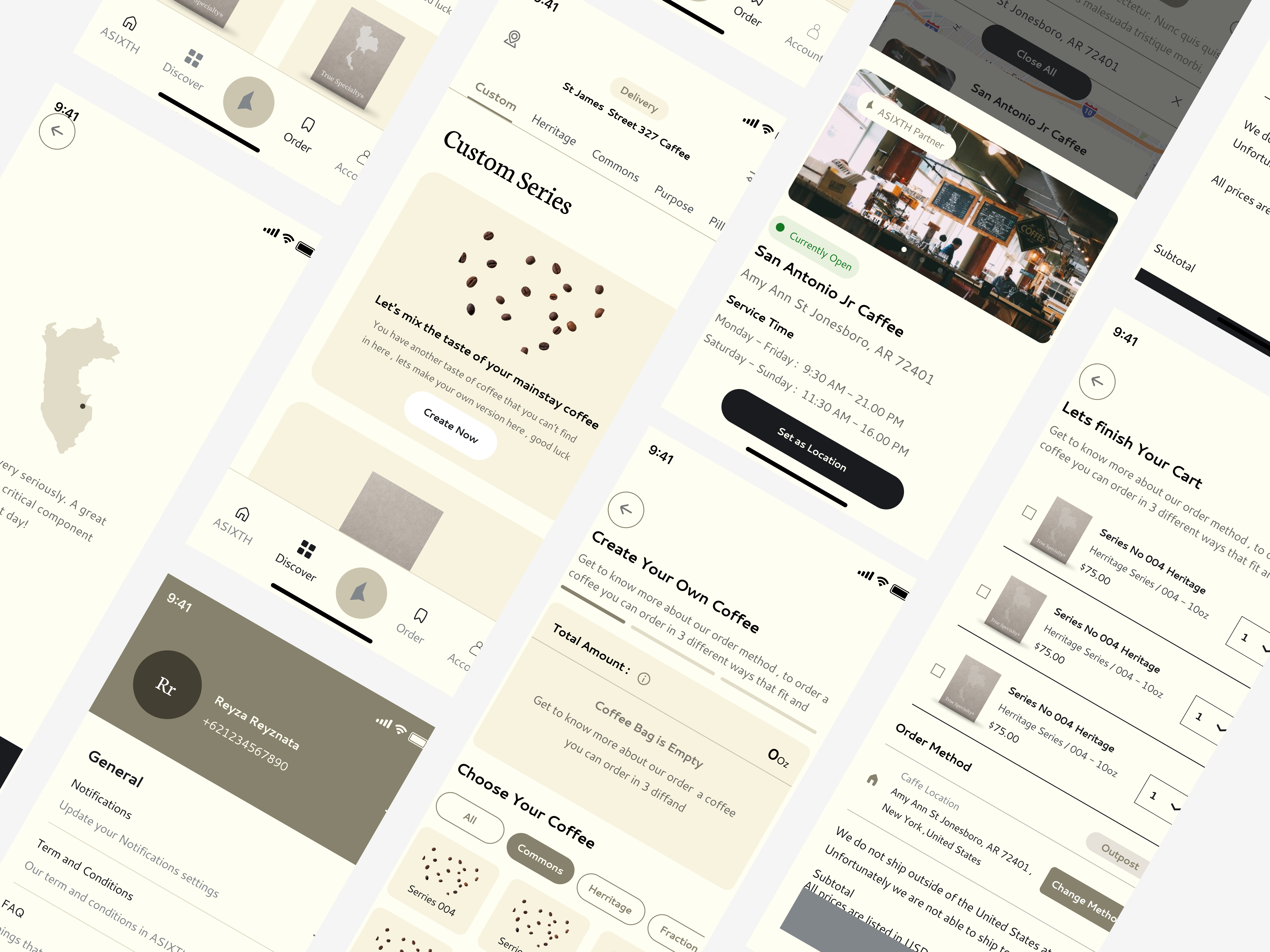 Mobile app layout perspective